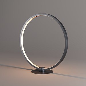 3D Futuristic Floating LED Ring model