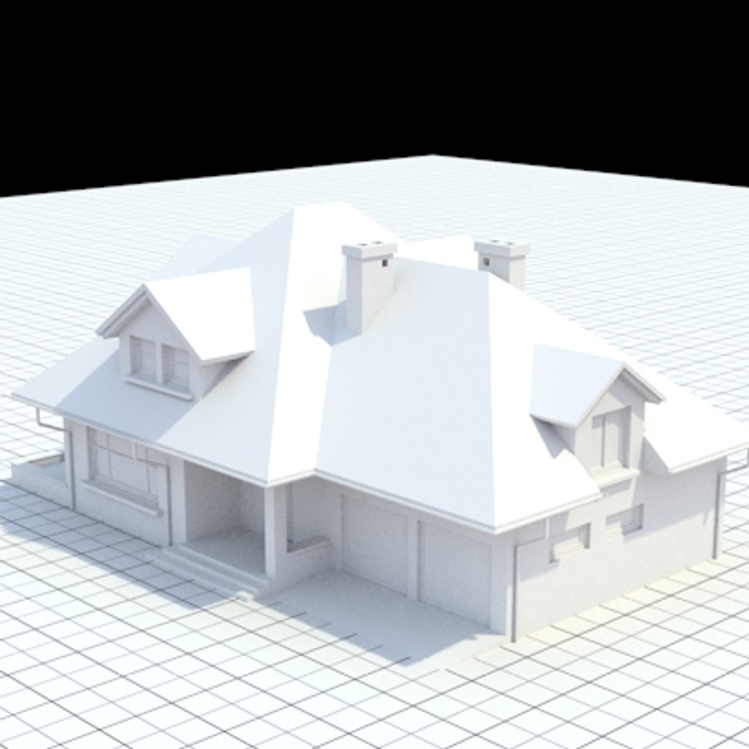 Single-family House 3d Model