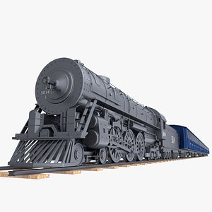 3D model steam train