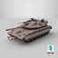 Dirty Israeli Tank Merkava 5 Beige 3D