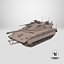 Dirty Israeli Tank Merkava 5 Beige 3D