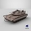 Dirty Israeli Tank Merkava 5 Beige 3D
