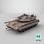 Dirty Israeli Tank Merkava 5 Beige 3D