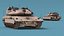 Dirty Israeli Tank Merkava 5 Beige 3D