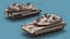 Dirty Israeli Tank Merkava 5 Beige 3D