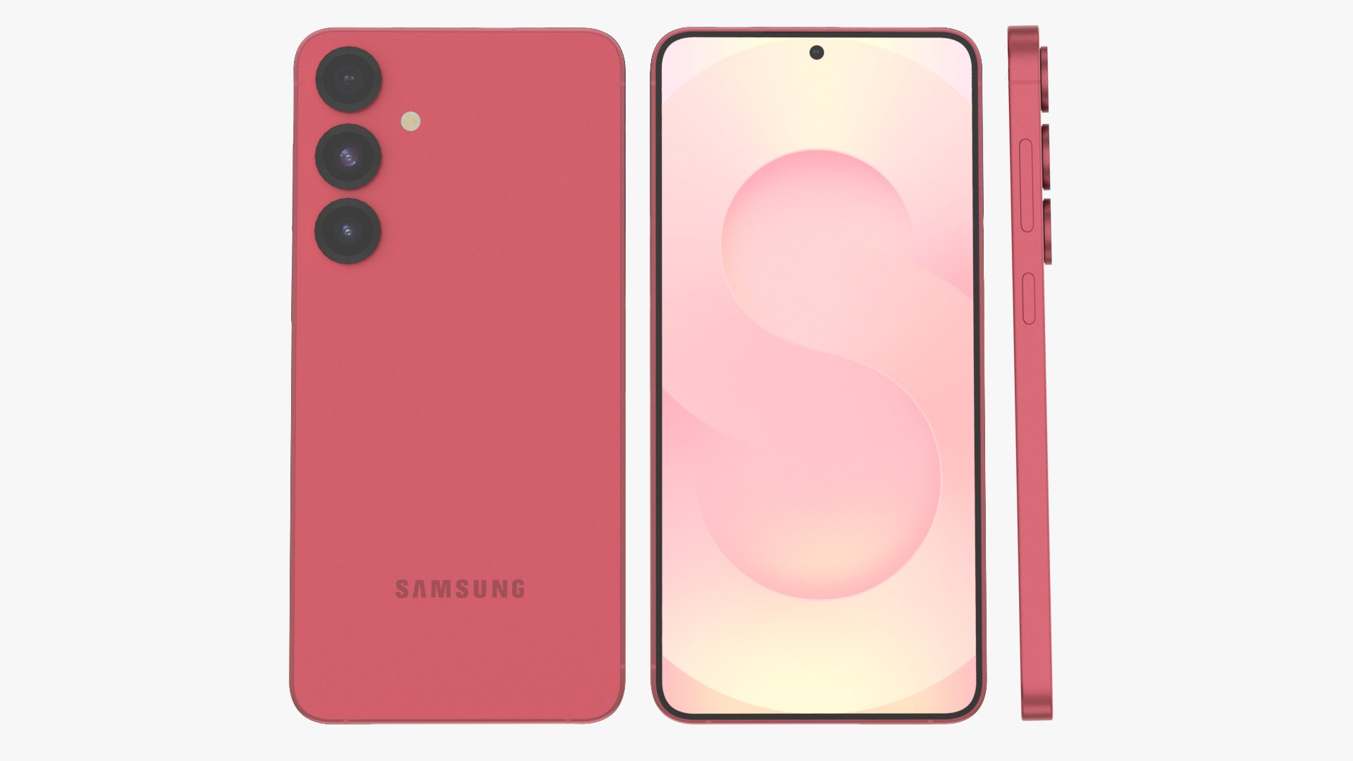 Samsung Galaxy S25 Plus Coralred 3D - TurboSquid 2362977