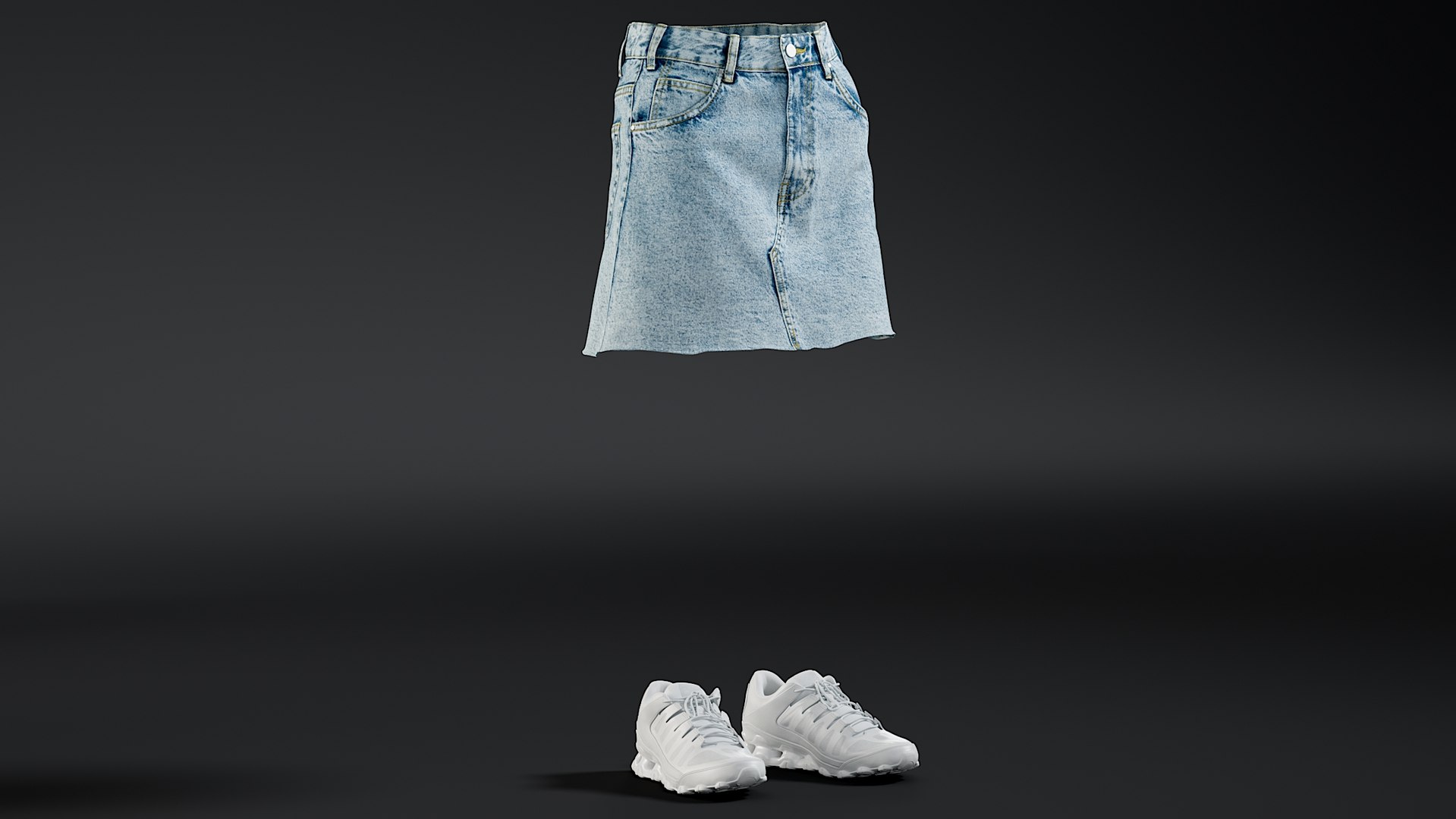 3D realistic skirt sneakers collections model https://p.turbosquid.com/ts-thumb/vZ/Oupr4h/KyphhGtT/_view01/jpg/1587574818/1920x1080/fit_q87/eaed2da0ff3c7456084bd45e803dc89edbcac664/_view01.jpg