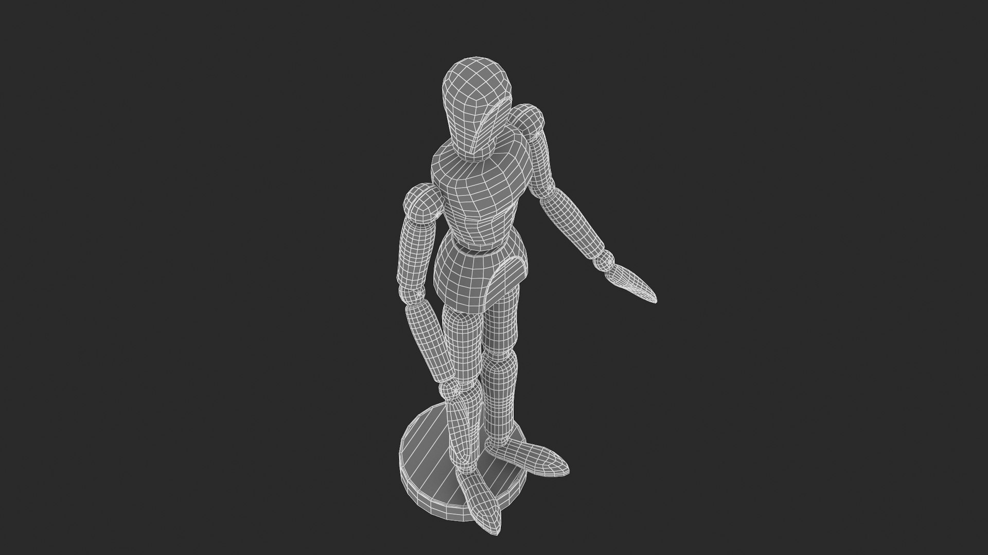 3D Wooden Manikin Model TurboSquid 2032933