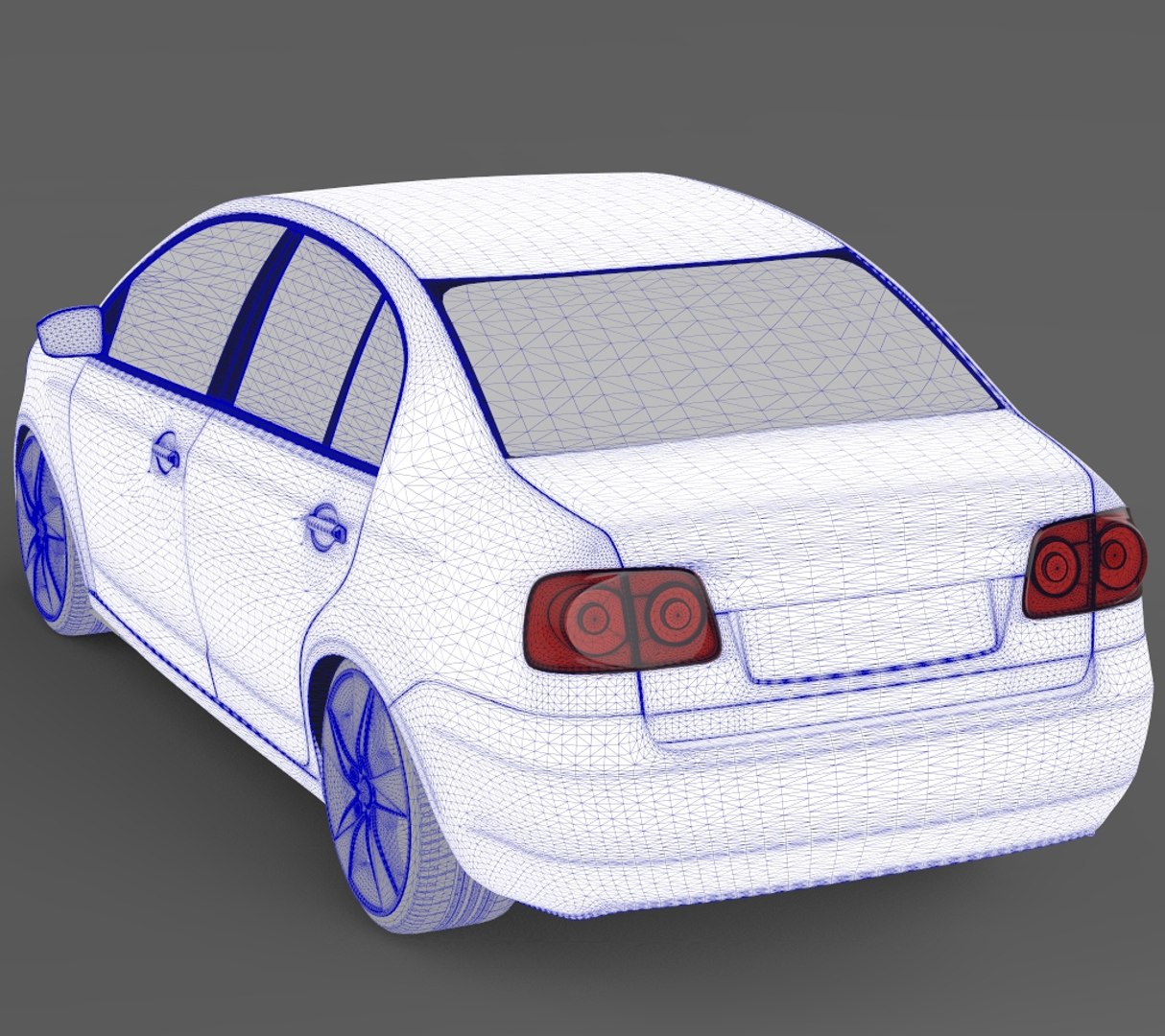 Polo sedan 2012 3D model - TurboSquid 1287171