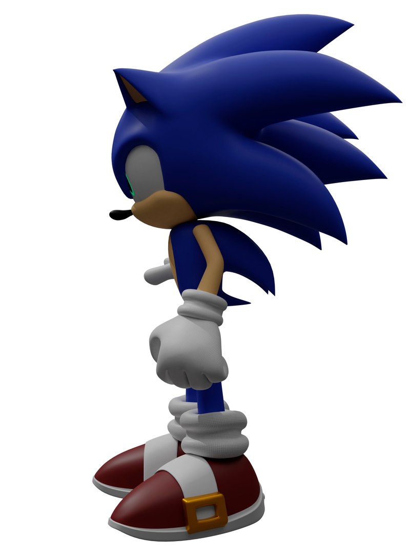 3D Sonic Rigged - TurboSquid 1484239