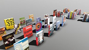 books vr ar 3D model