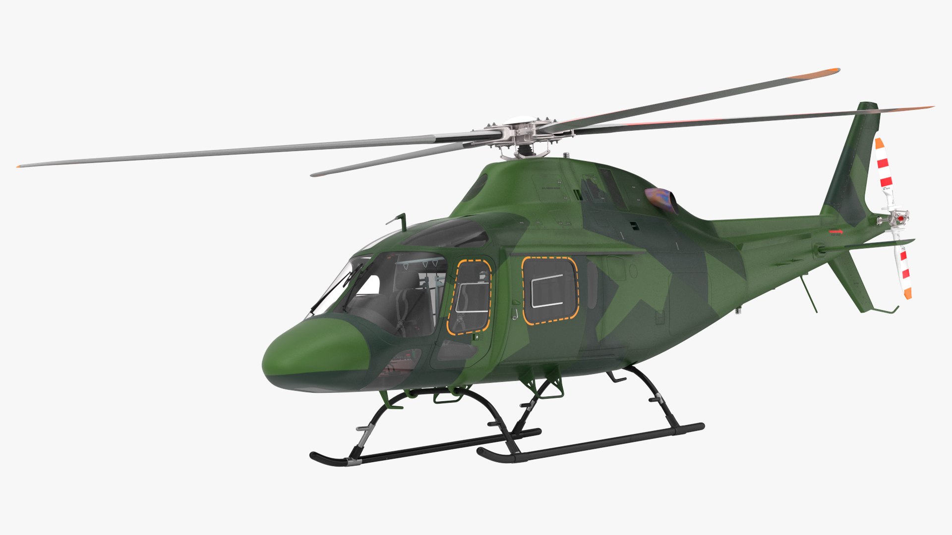 Military Helicopter AgustaWestland AW119 Koala 3D model preview