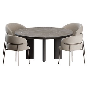 Oleandro Chair Sandy Table by Calligaris 3D model