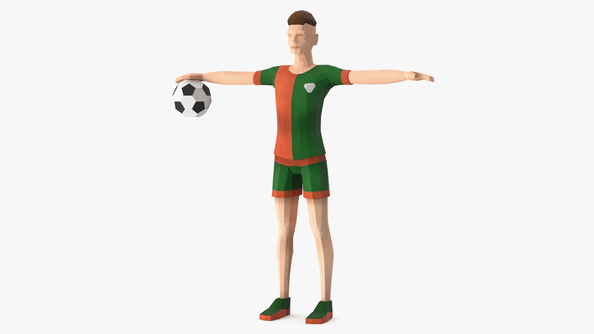 Big Rigged Low Poly Characters Collection 3D model preview