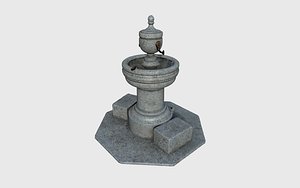 fountain drinking 3D