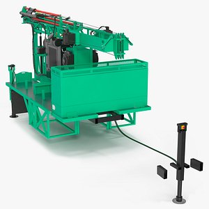 Mobile International Drilling Rig of Mechanical Type Green