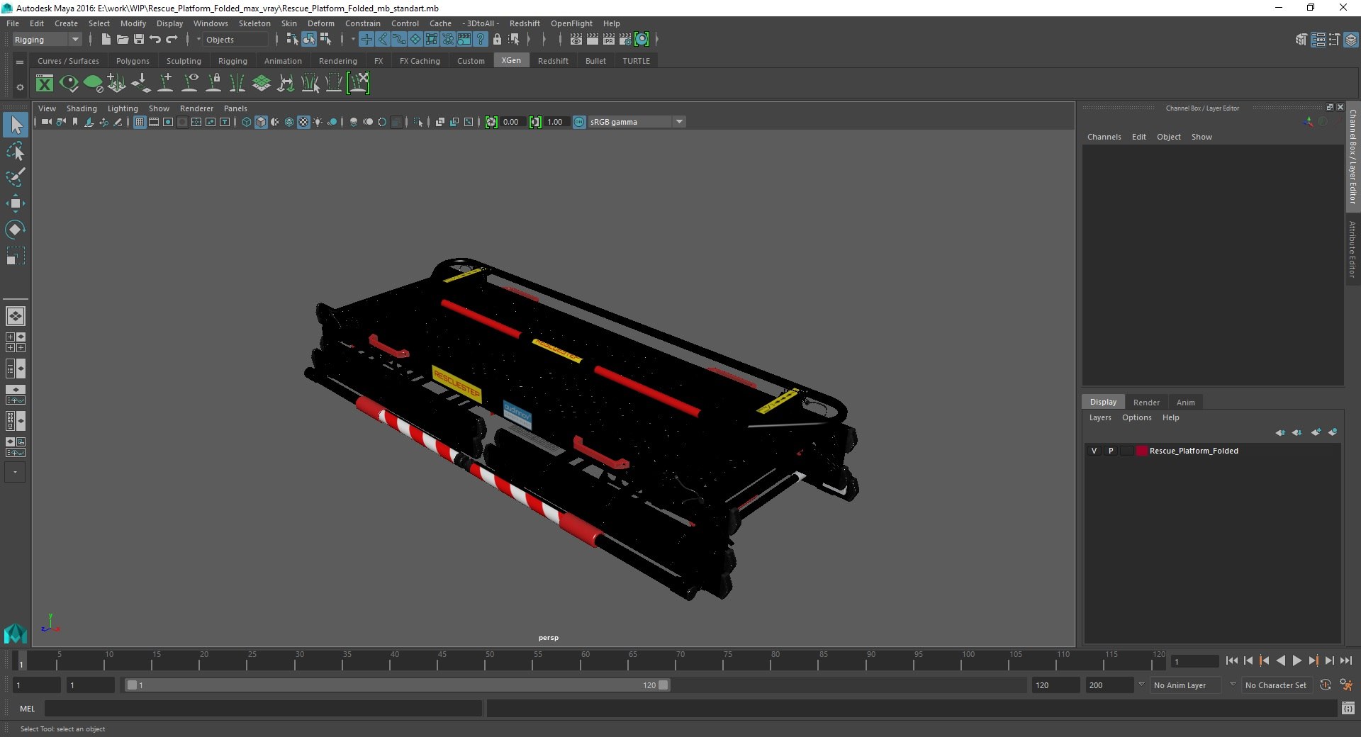 3D Rescue Platform Folded - TurboSquid 2211493