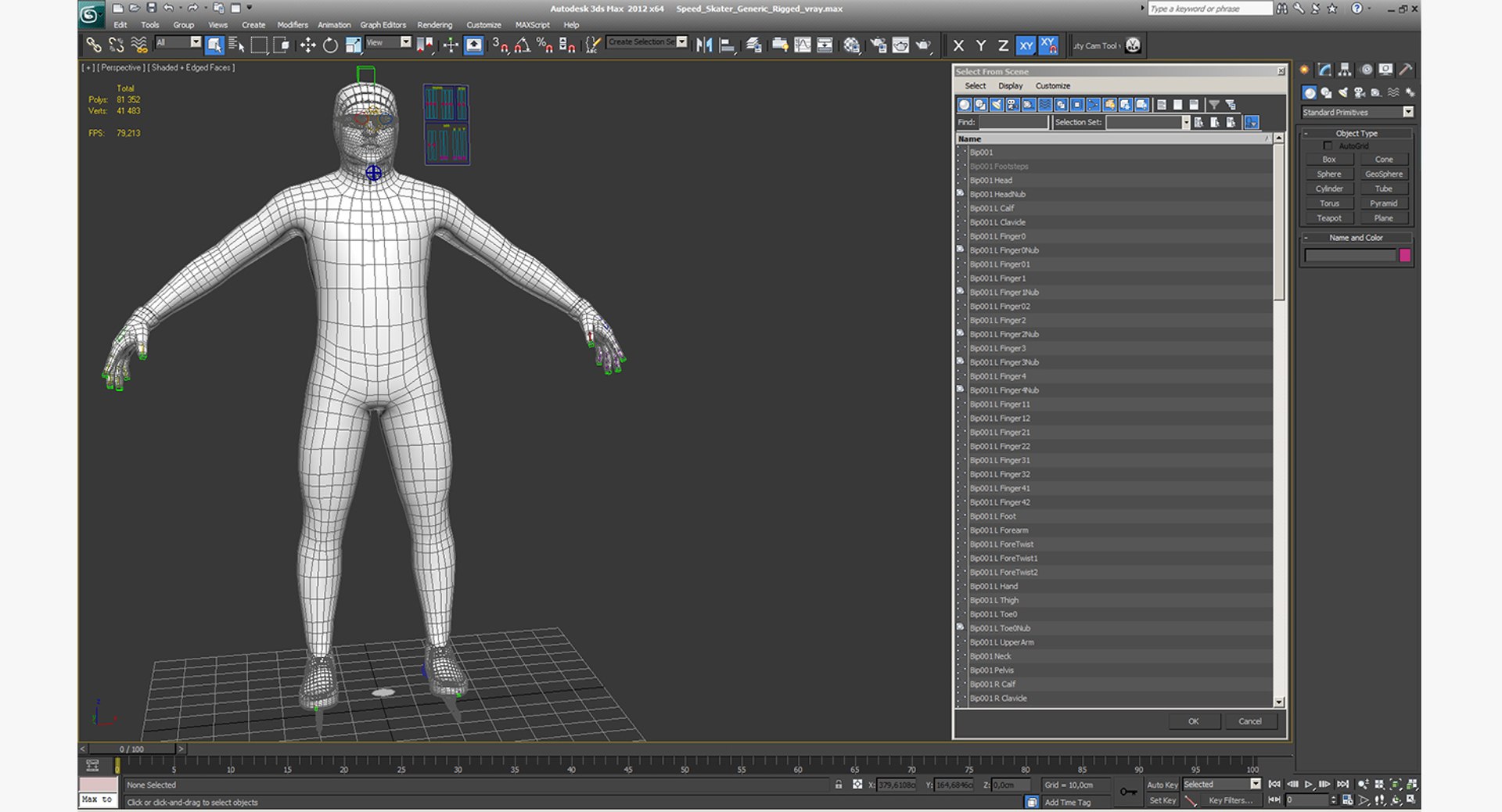 3D speed skater generic rigged | 1146106 | TurboSquid
