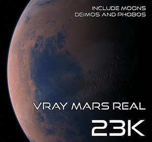 3d model mars real 23k