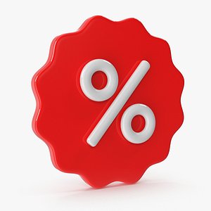 Percent Tag V1 3D model