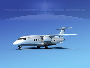 airlines 328jet jet aircraft 3d max