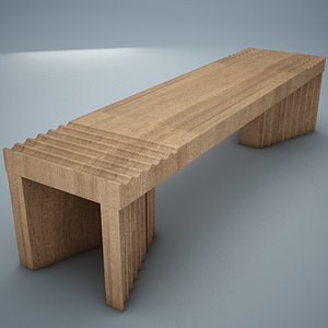 Frequency Bench Vray 3D model