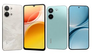 Xiaomi REDMI Turbo 5 Green And Vivo Y05 Summit Platinum