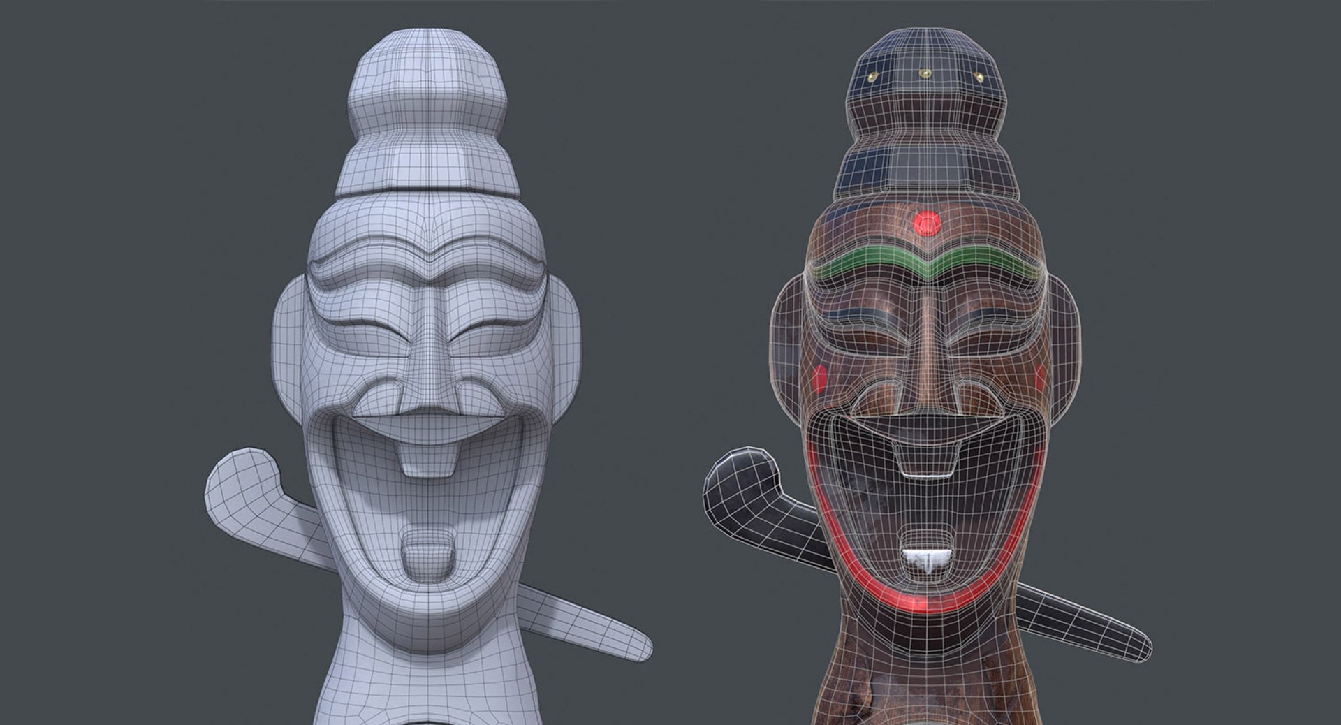 korean totem pole 3D https://p.turbosquid.com/ts-thumb/vZ/z0M2px/3z1Ij9Nt/pi_totem_18/jpg/1562190498/1920x1080/fit_q87/55898f92b5870d9adc121abc660c9e38d11b5a8a/pi_totem_18.jpg