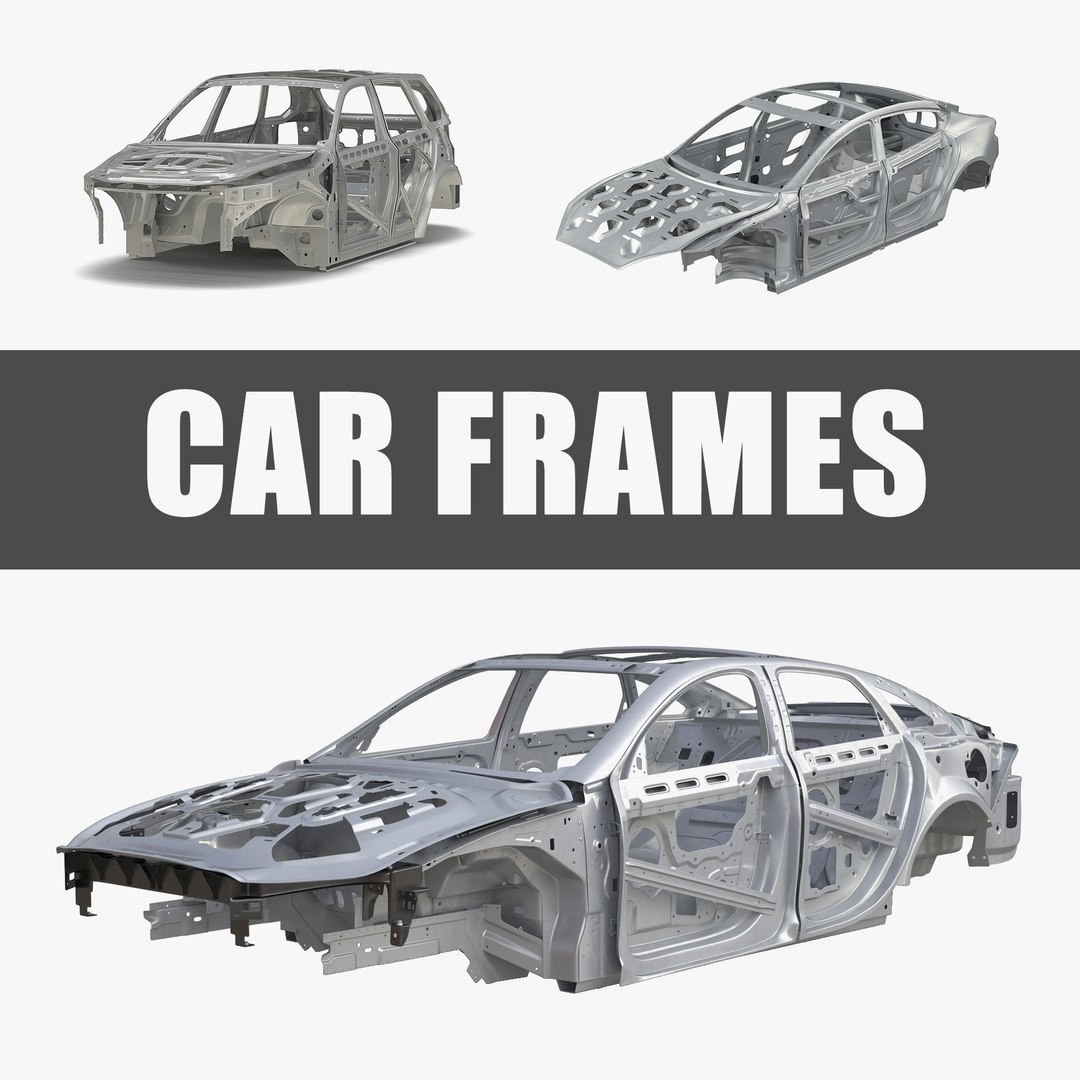 Car Frames Collection 3D model preview