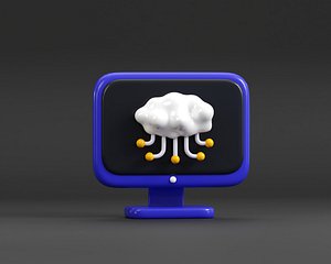 Cloud Computing 3d Model