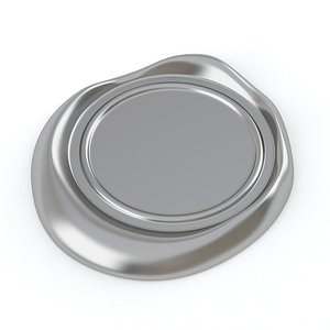 Wax seal Silver 3D model