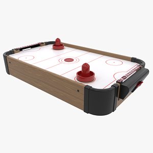 Mini Air Hockey Table 3D
