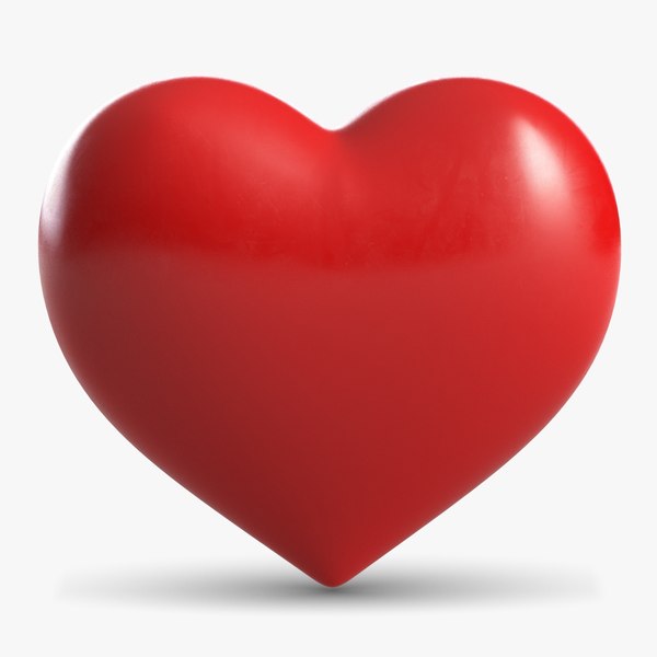 3d model heart symbol s