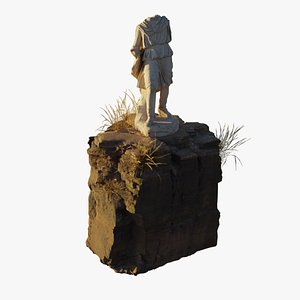 3D Statues in Canyon Cave model