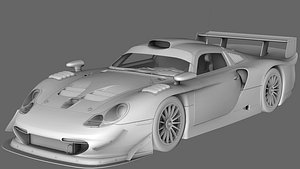 3D porsche 911 gt1 1997 model