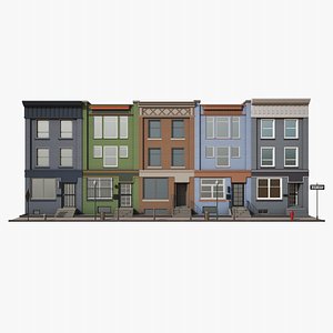 town house color 3D model