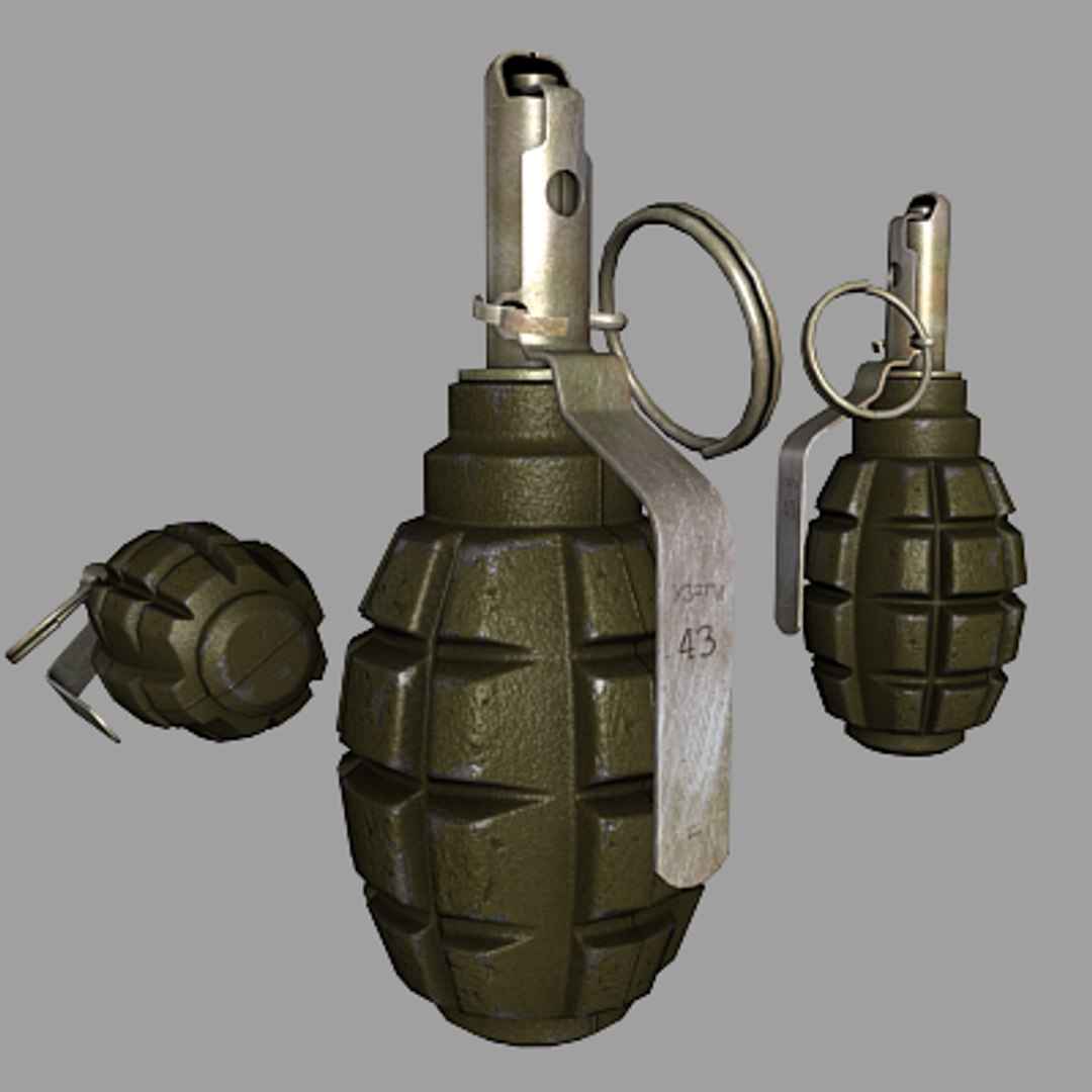 F1 Frag Grenade 3d Model