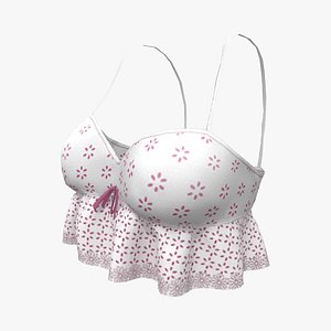 Strap Bralette With Frills