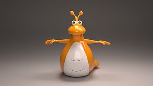 Slug Character 3D model