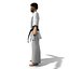 Karate Mann Lowpoly