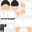 Karate Mann Lowpoly