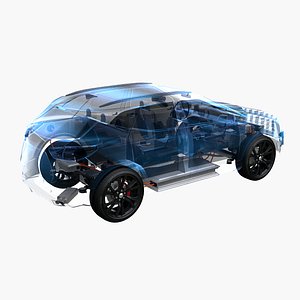 rwd hybrid chassis 3D model