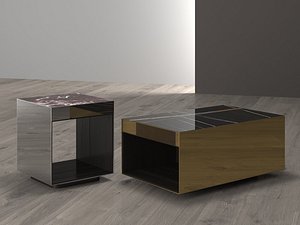Elliott Side & Small Square Table