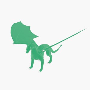 Low Poly Dragon Base