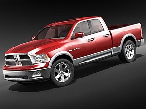3d dodge ram 2009 double