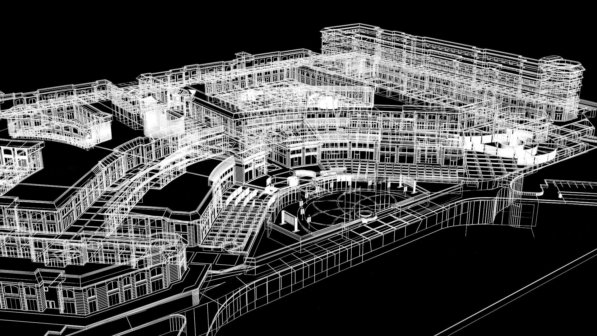 3D Model Open Mall Shopping - TurboSquid 1532266