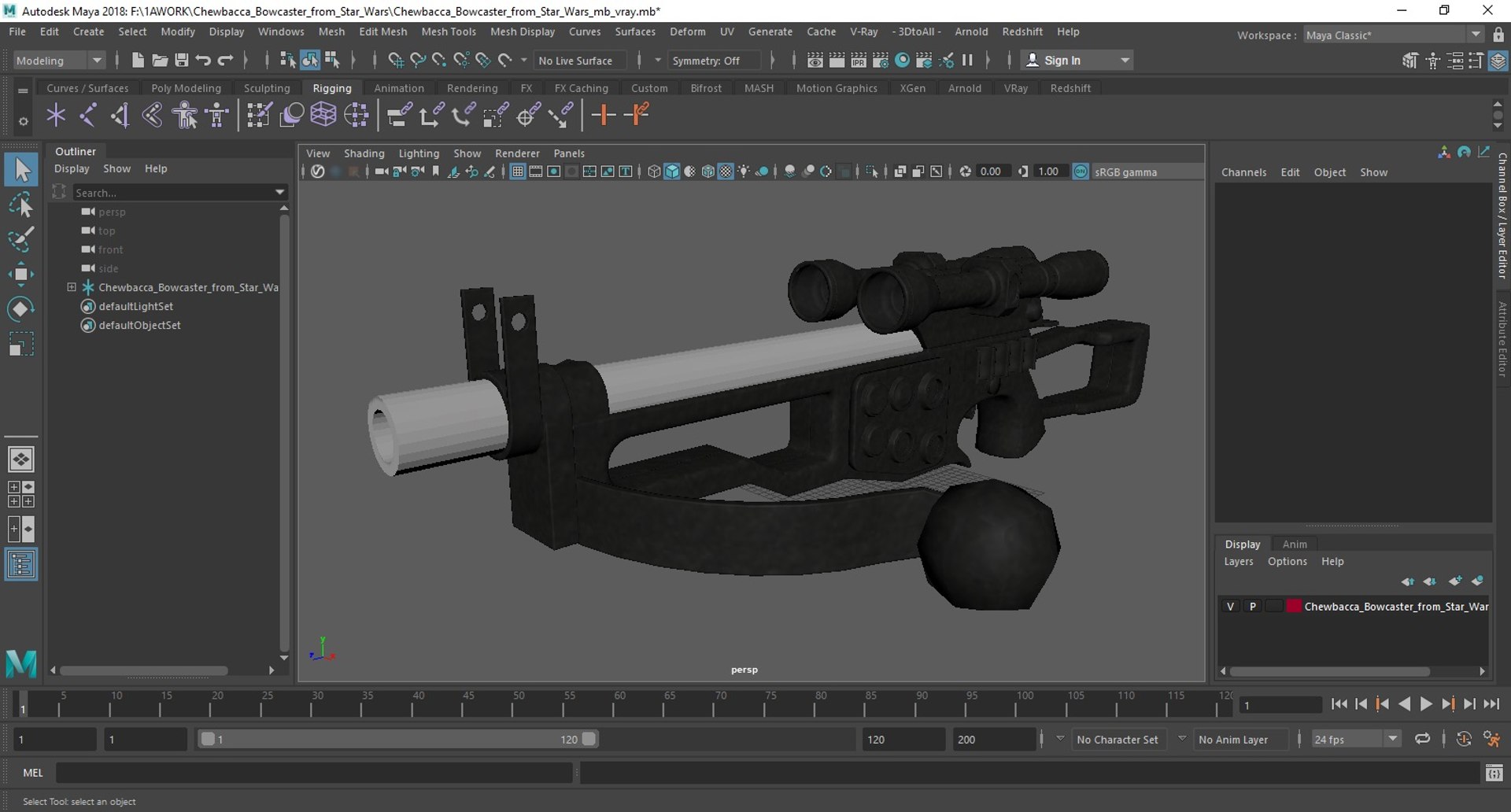 Chewbacca Bowcaster from Star Wars 3D model https://p.turbosquid.com/ts-thumb/va/sy3H9O/Cu/chewbaccabowcasterfromstarwarsvray3dmodel038/jpg/1729721796/1920x1080/fit_q87/7e30229c97dbe786c39dac039834bdaf6a2320ab/chewbaccabowcasterfromstarwarsvray3dmodel038.jpg
