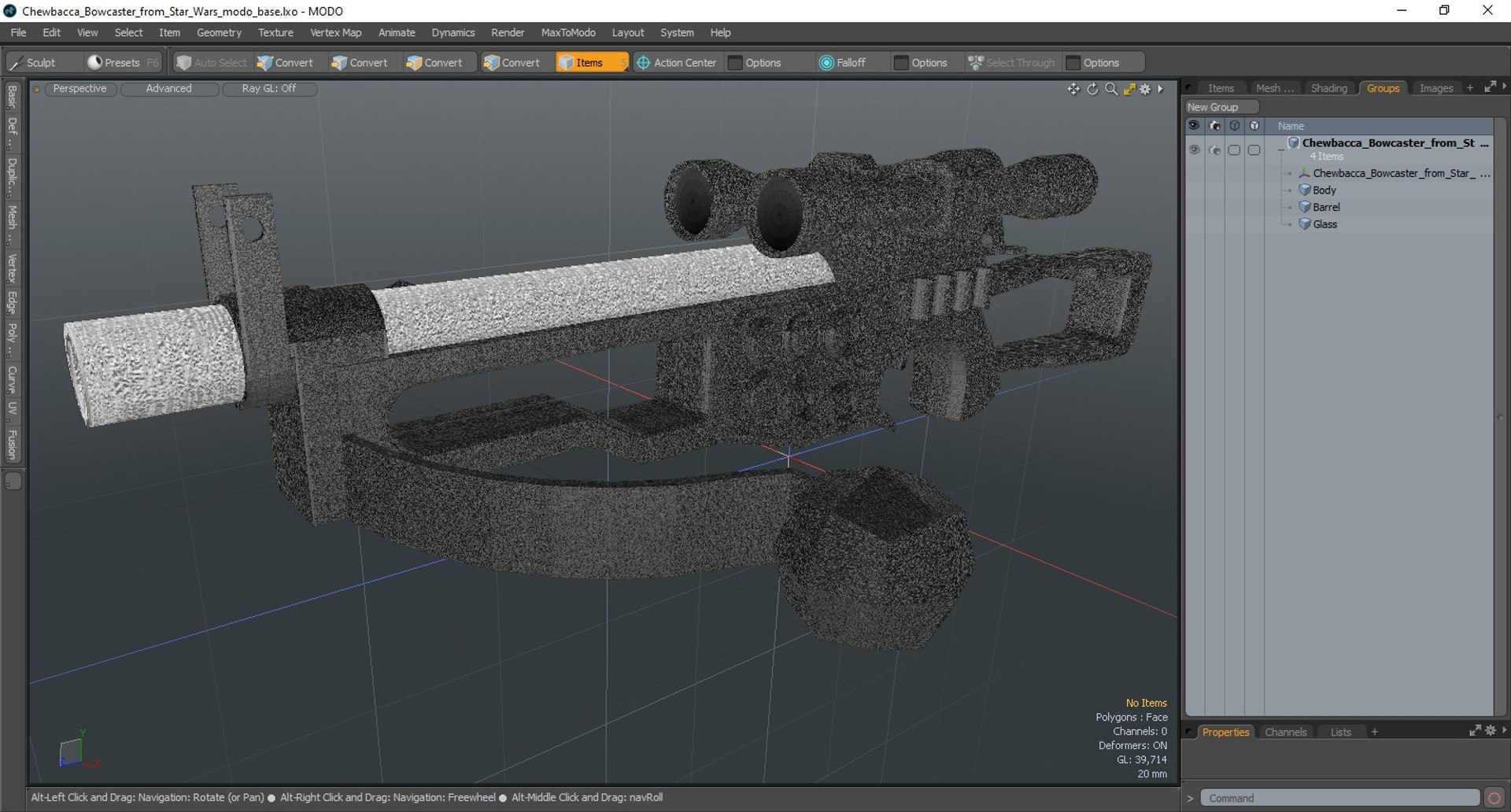 Chewbacca Bowcaster from Star Wars 3D model https://p.turbosquid.com/ts-thumb/va/sy3H9O/JU/chewbaccabowcasterfromstarwarsvray3dmodel036/jpg/1729721784/1920x1080/fit_q87/aab8c279cfa67106b3e8725534a4245851fbaba4/chewbaccabowcasterfromstarwarsvray3dmodel036.jpg