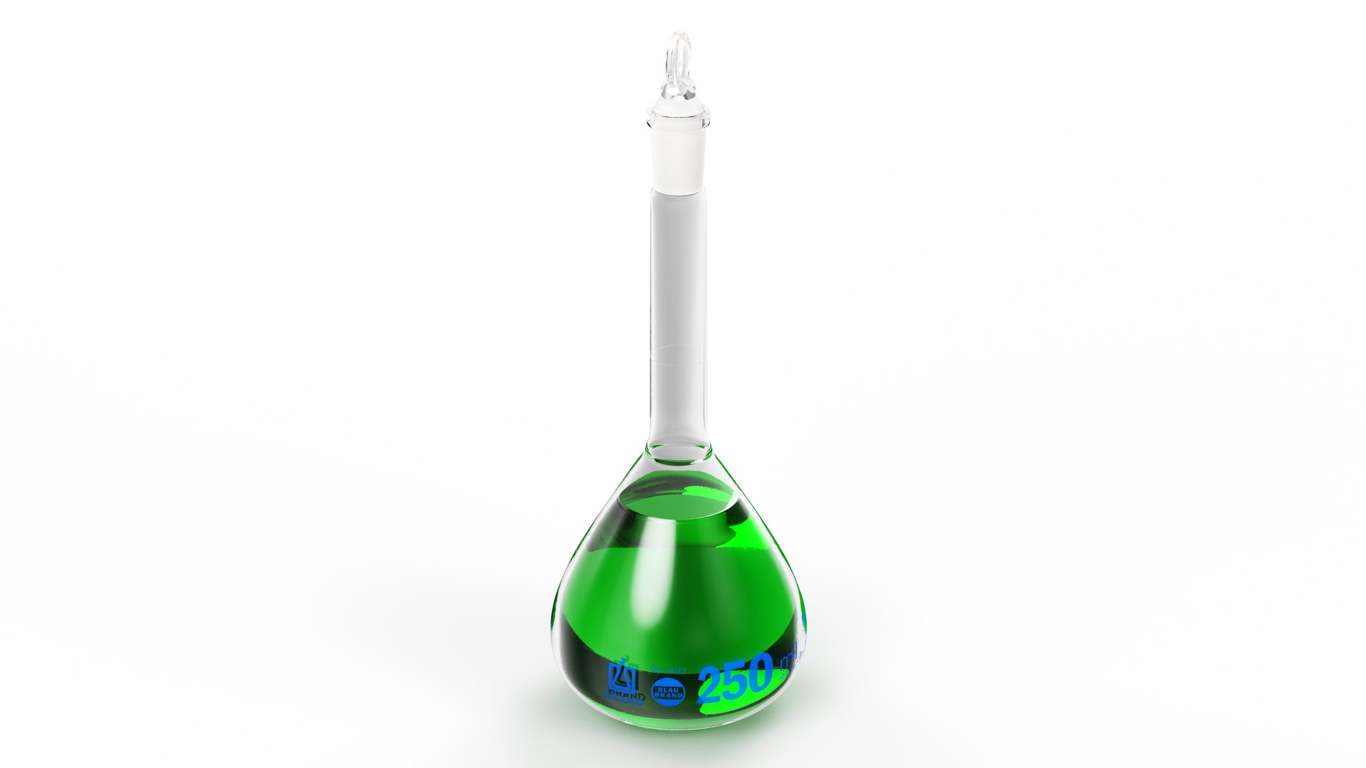 Medical Flask 250ml Filled With Green Liquor 3D TurboSquid 2063020