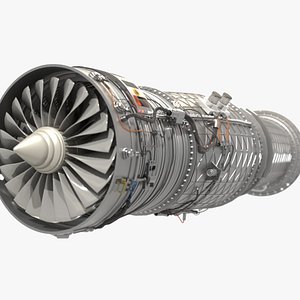 Jet Engine Concept - Turbine 3D model 3D model model